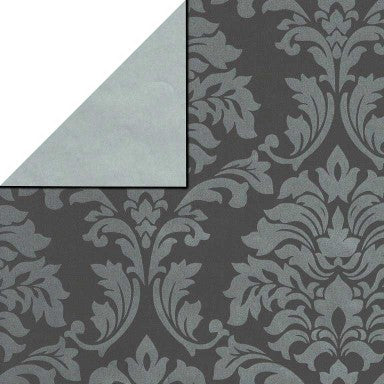 Klika - Cadeaupapier - Geschenkpapier - Silver baroque on mat g 30 cm