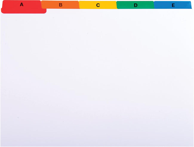 Exacompta -  tabbladen voor systeemkaartenbakken, 25 tabs, ft A5 (afbeelding 2)