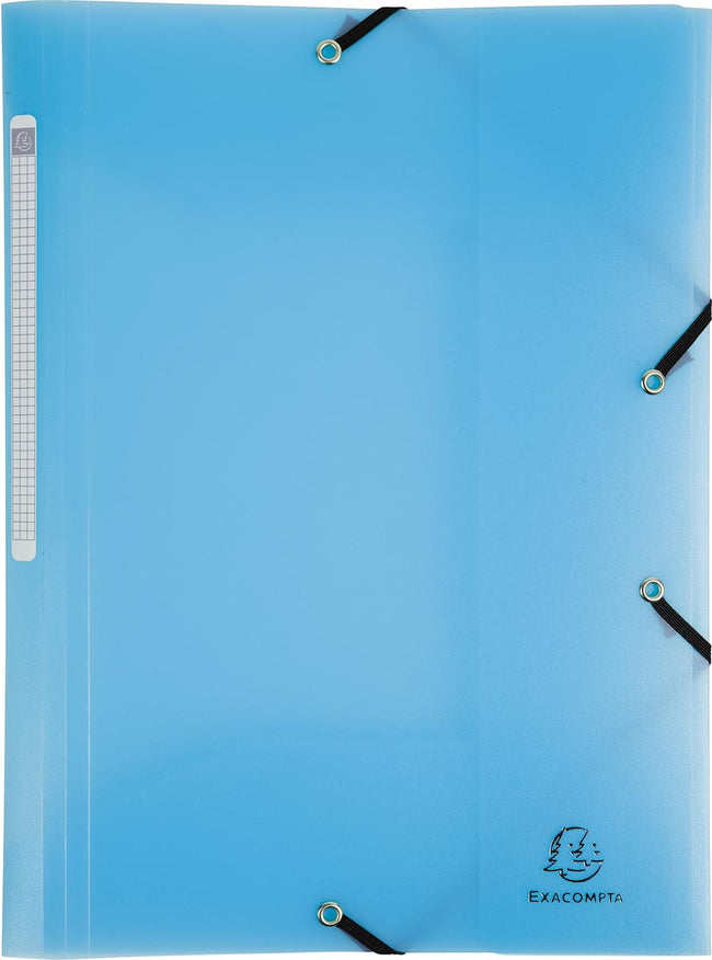 Exacompta -  Chromaline elastomap met 3 kleppen, met rugetiket, geassorteerde pastelkleuren (afbeelding 2)