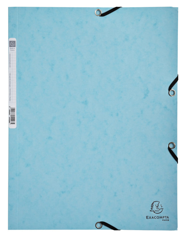 Exacompta -  Elastomap  aquarel a4 3 klep 400gr assor