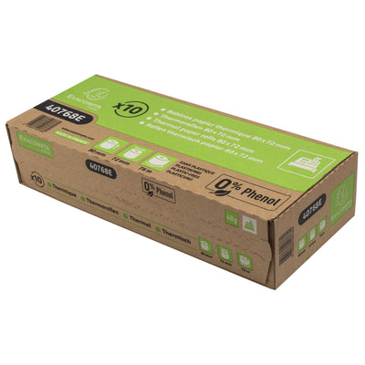 Exacompta -  Telrol  80mmx76mx12mm thermisch fenolvrij | 10 stuks