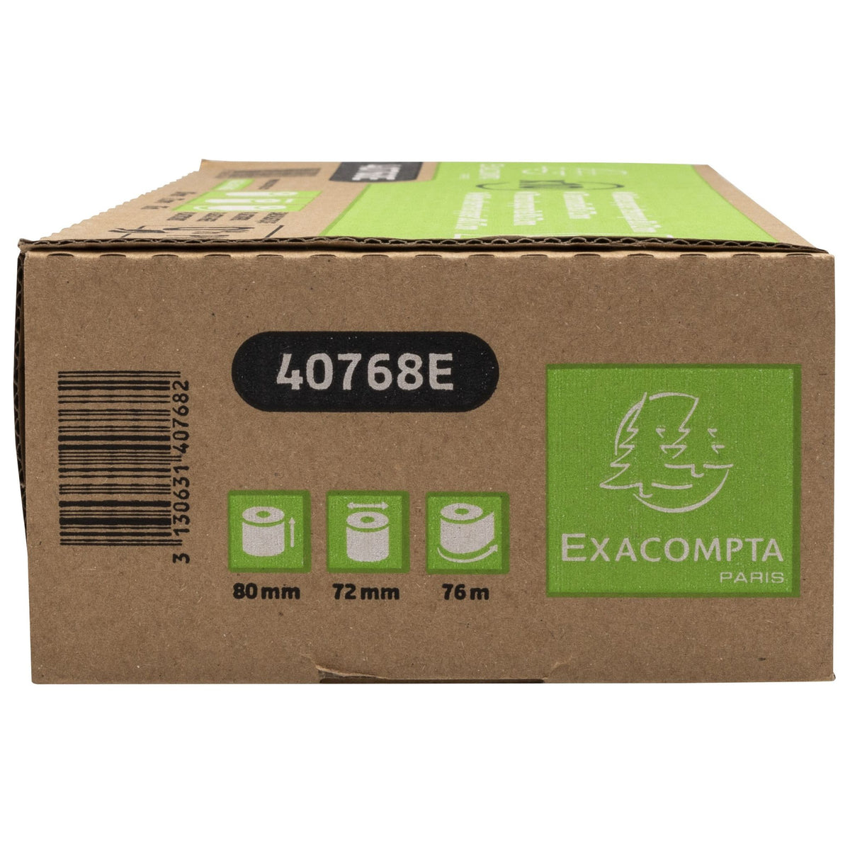 Exacompta -  Telrol  80mmx76mx12mm thermisch fenolvrij | 10 stuks