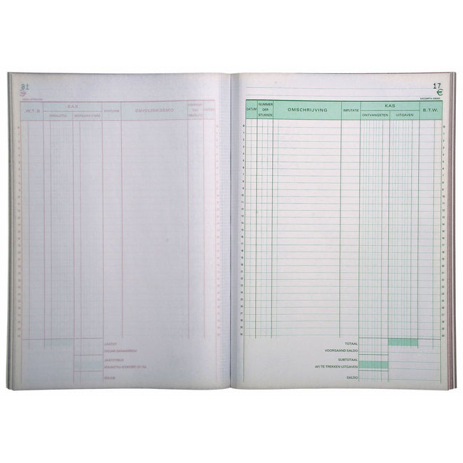 Exacompta -  Kasboek  manifold dupli 50vel | 5 stuks