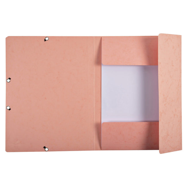 Exacompta -  Elastomap  aquarel a4 3 klep 400gr roze | 5 stuks