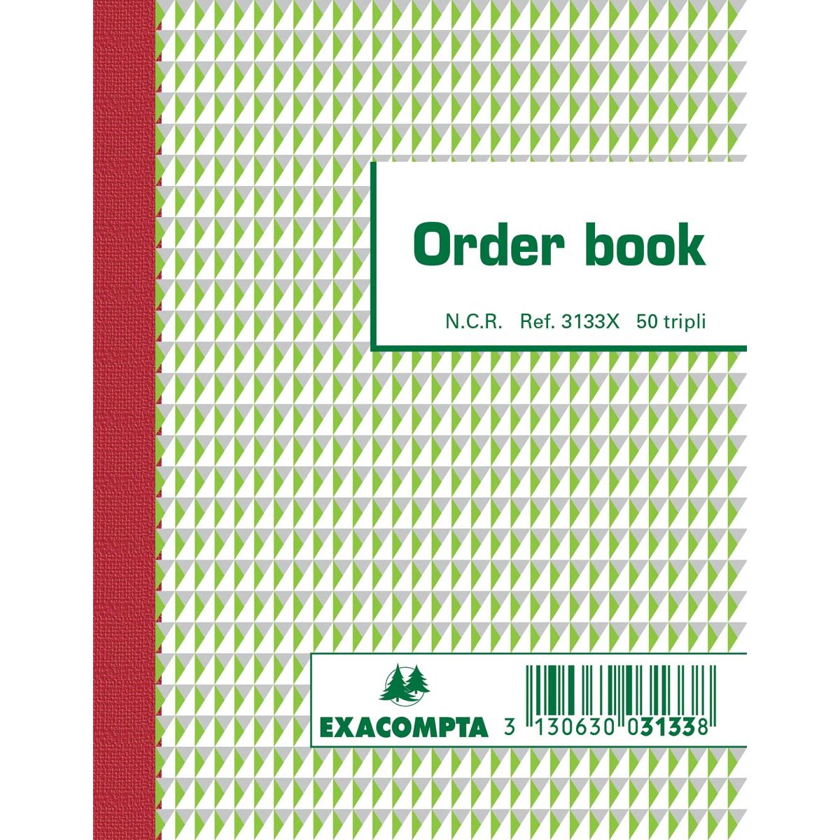 Exacompta - libretto ordini, ft 13,5 x 10,5 cm, tripli (50 x 3 fogli)