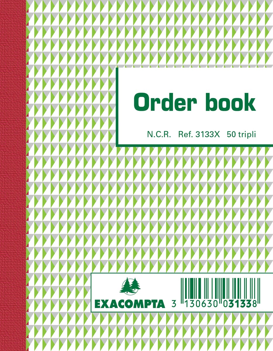 Exacompta -  orderbook, ft 13,5 x 10,5 cm, tripli (50 x 3 vel)