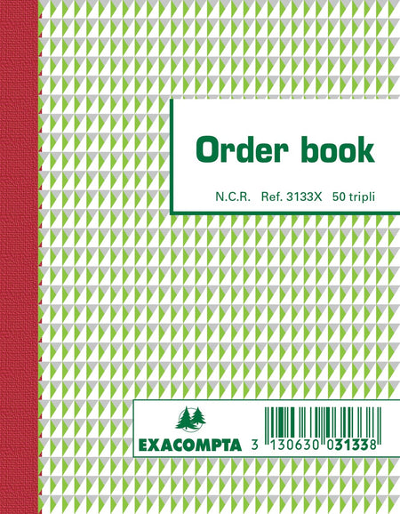 Exacompta - order book, ft 13.5 x 10.5 cm, tripli (50 x 3 sheets)