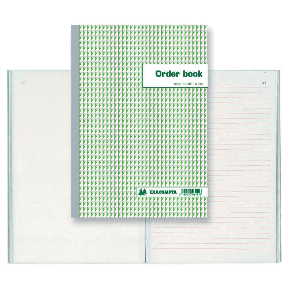 Exacompta -  orderbook, ft 29,7 x 21 cm, tripli (50 x 3 vel)