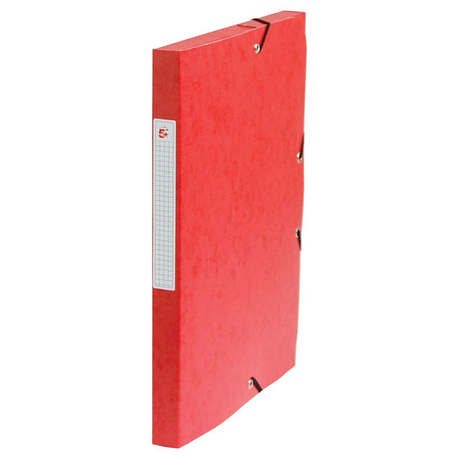 Merkloos - elastobox, rug van 2,5 cm, rood