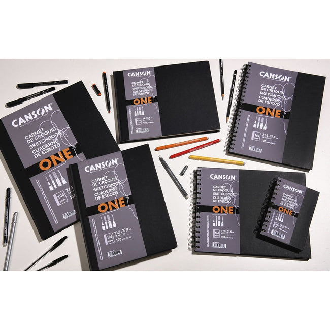 Canson -  Schetsboek  art book one 100gr 140x216mm wit