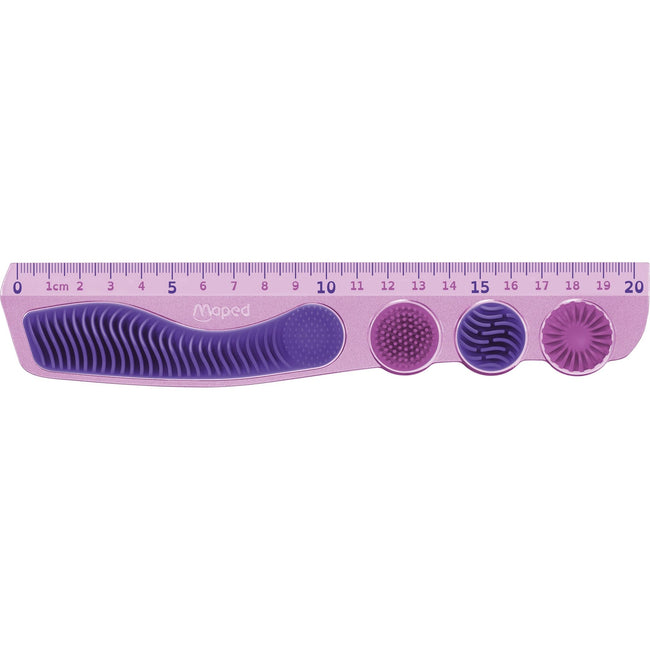 Maped -  Liniaal  kidy learn concentration 20cm paars