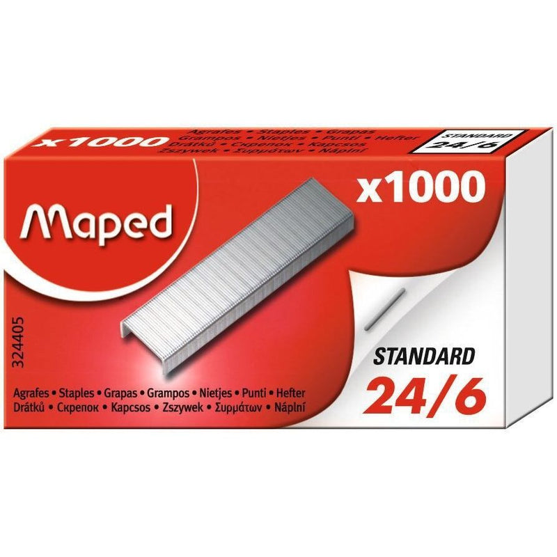 Maped -  Nietjes  24/6 verzinkt 1000 stuks