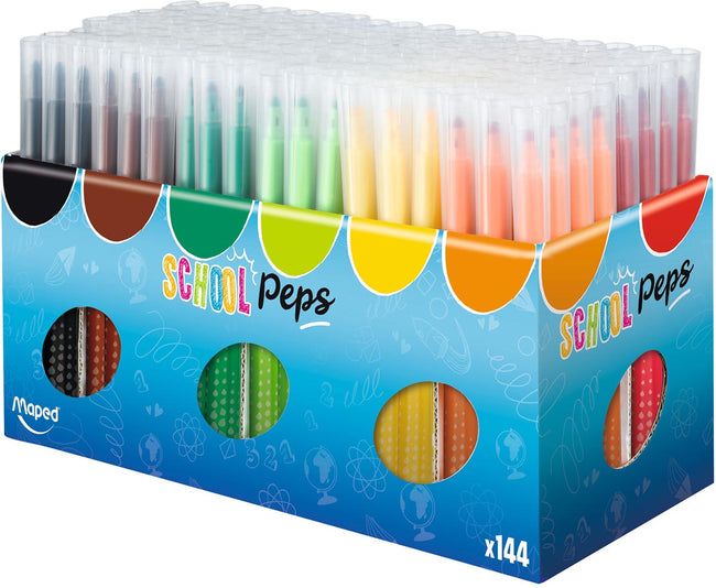 Maped -  viltstift Color'Peps, doos van 144 stuks (classpack)