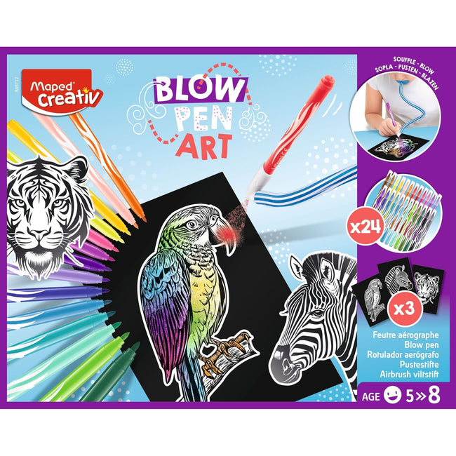 Maped -  Blowpen  art creatief met 24 kleuren