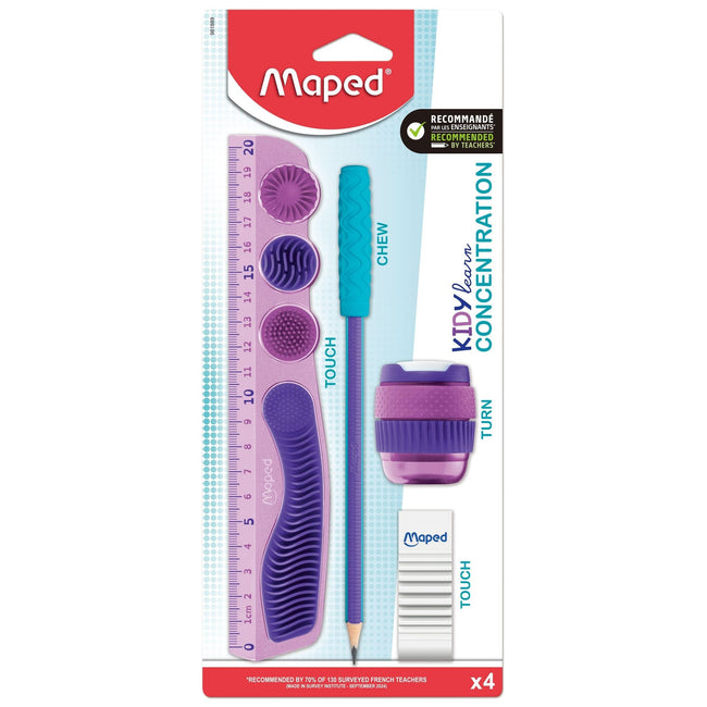 Maped -  Tekenset  kidy learn concentration 4dlg paars
