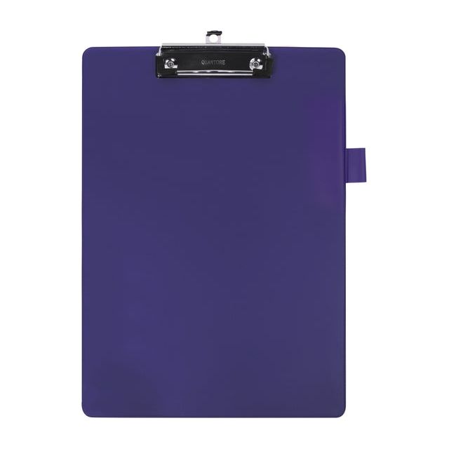 Quantore - Clipboard A4 STND BL 100mm Clamp/Penlus | 1 Stück | 12 Stücke