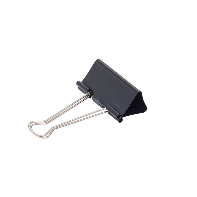 MAUL -  Papierklem 213 foldback 50mm zwart 12 stuks