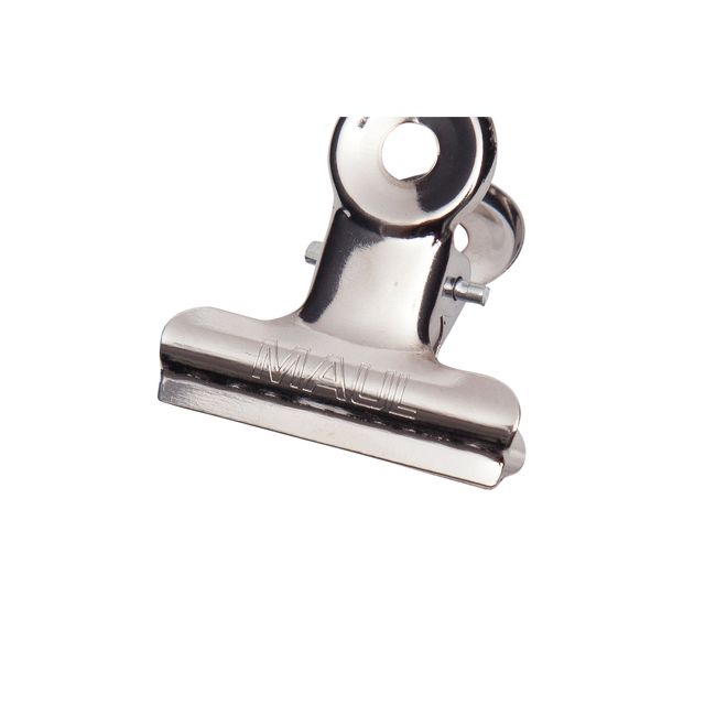 MAUL - Fermacarte Bulldog 30mm capacità 10mm argento 10 pezzi