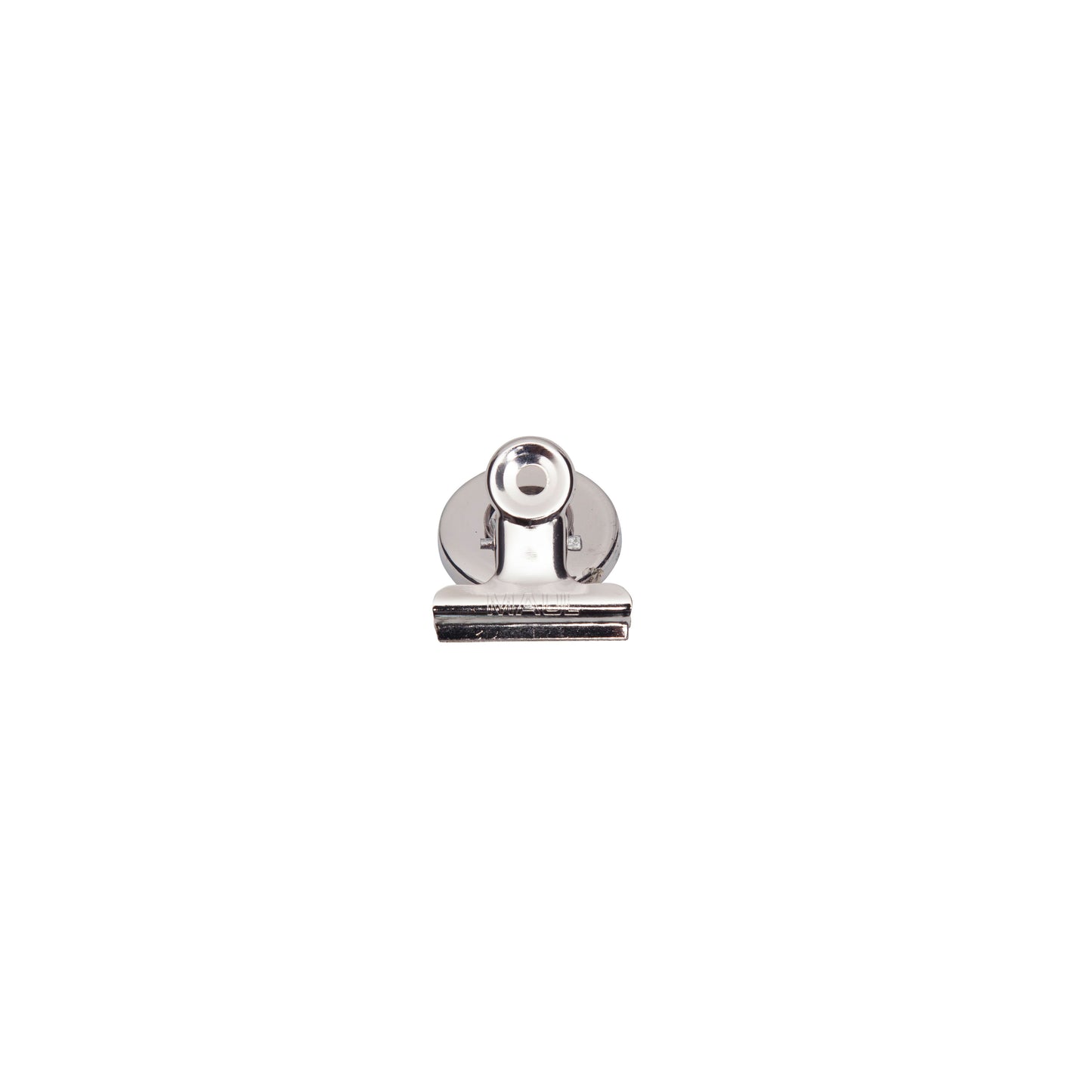 Maul - Fermacarte Bulldog con magnete 30mm argento 2 pezzi