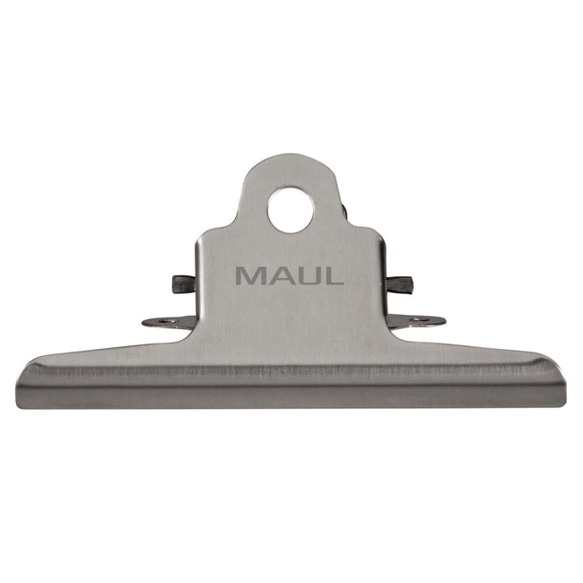 MAUL - Fermacarte classico in acciaio inox 147mm argento | 2 pezzi