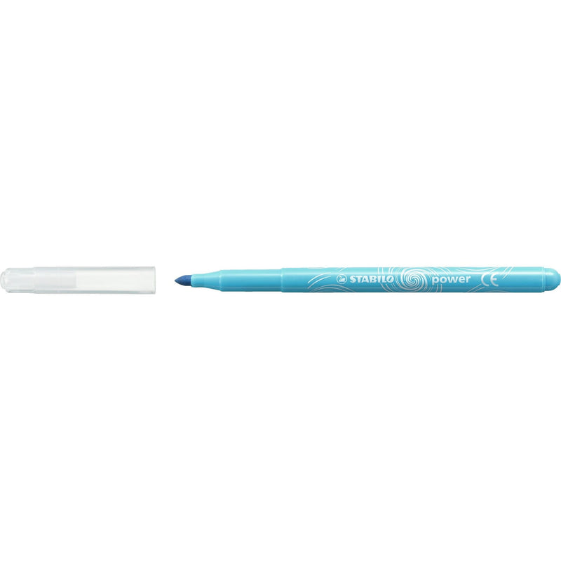 Stabilo -  power, viltstift, tot 8 weken zonder dop, etui met 24 kleuren