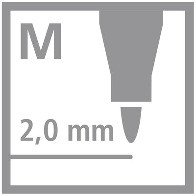 Stabilo -  power, viltstift, tot 8 weken zonder dop, etui met 24 kleuren