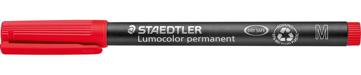 Staedtler - Felt -Tip Pen Lumocolor 317 Permanent M Rood