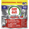 Dreft -  Pro Platinum Plus vaatwastabletten, Regular, pak van 102 capsules