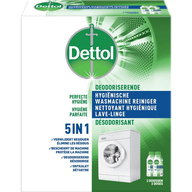 Dettol - detergente per lavatrice, 2 x 250 ml