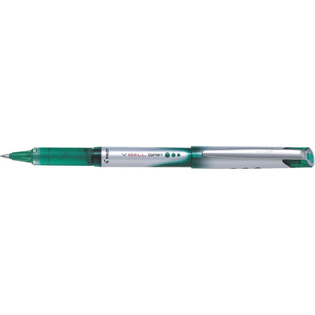 Piloto - rodillo V-BALL Grip, punta media 0,7 mm, verde
