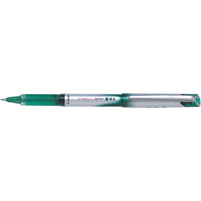 Pilot -  roller V-BALL Grip, medium punt 0,7 mm, groen