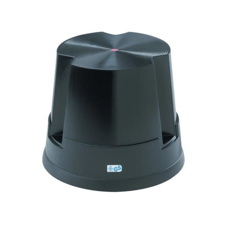Sans marque - Jambe d'éléphant Twinco Easy Step, tabouret roulant jusqu'à 150 kg, noir