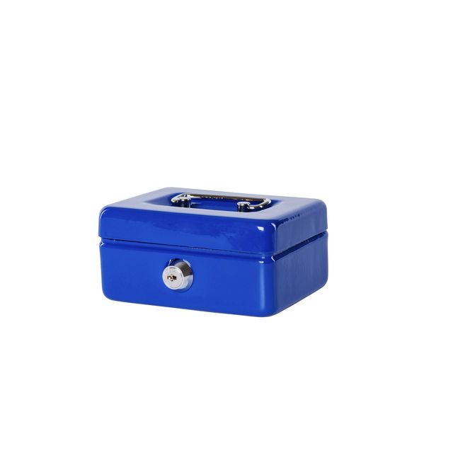 Maul -  Geldkist  muntgleuf slot 125x95x60mm blauw