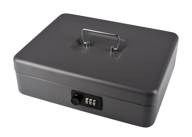 Pavo - Caisse avec serrure à combinaison 300x240x90mm gris foncé | 4 pièces