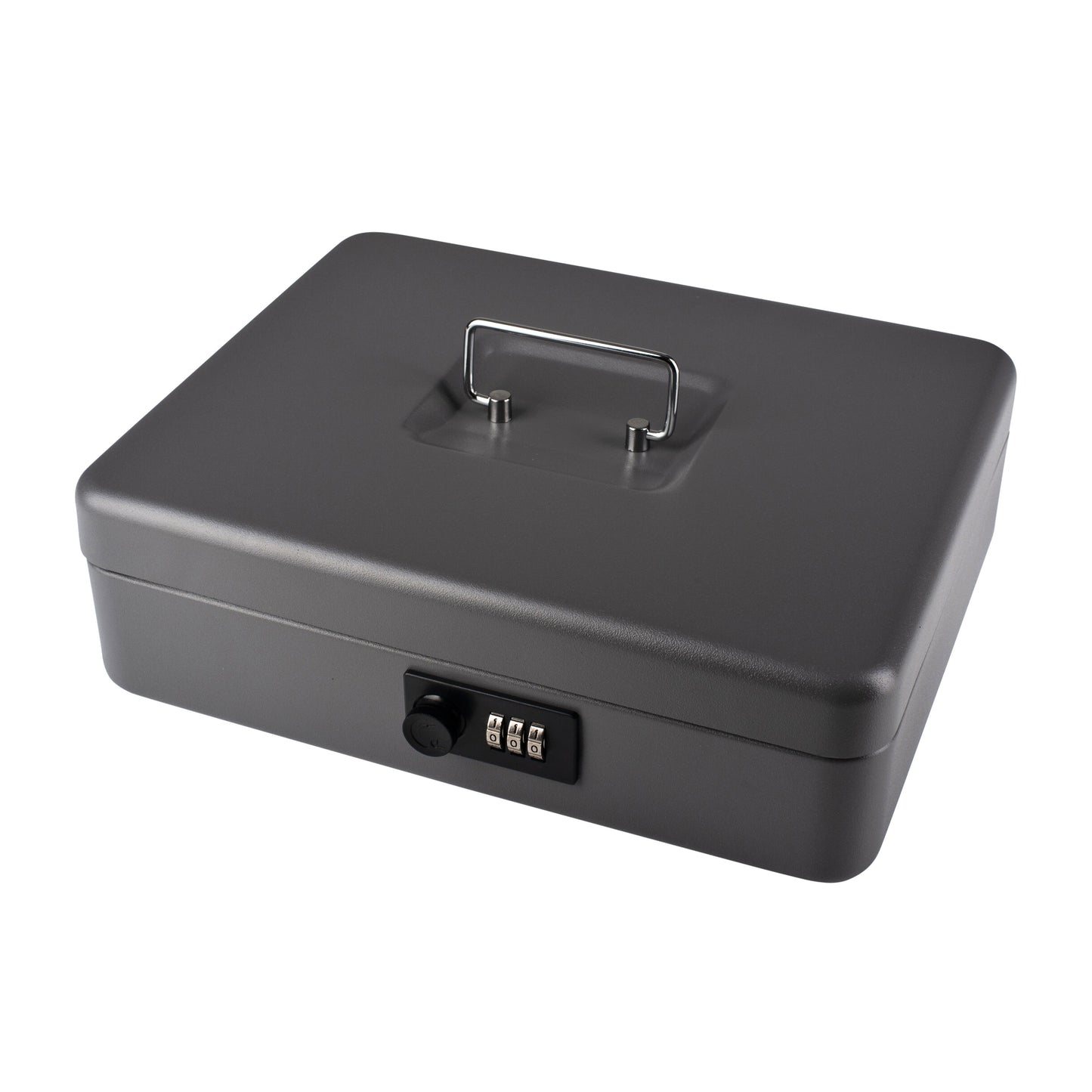 Pavo - Money box with combination lock 300x240x90mm dark gray