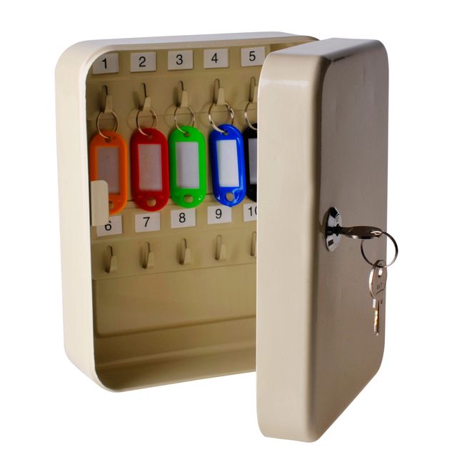 Qbasic - Armadietto portachiavi 20 ganci 200x160x60mm