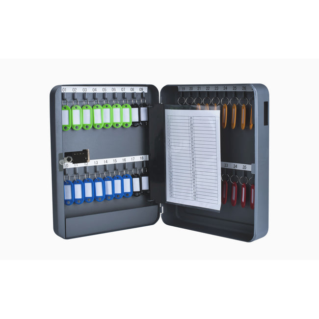 Pavo - Armadietto portachiavi basic con serratura a combinazione 36 ganci 300x240x80mm