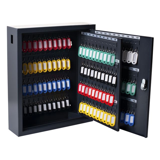 Pavo -  Sleutelkast  deluxe 150 haken donkergrijs