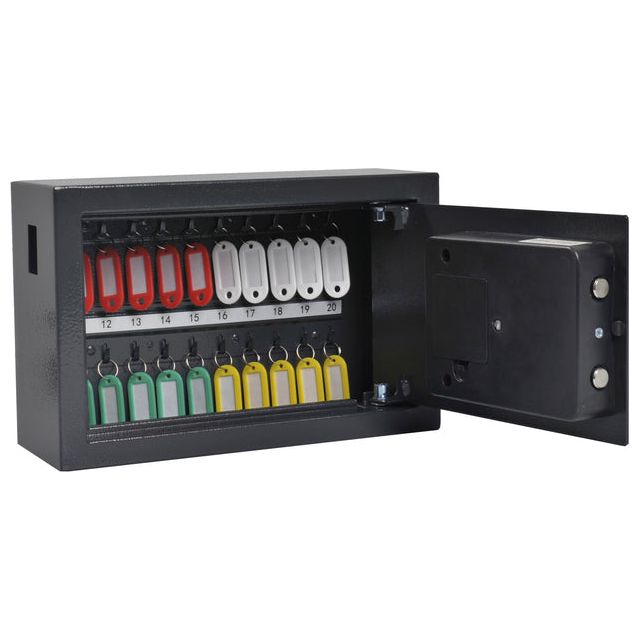 PAVO - Key Cabinet Pavo y 20 haken gris foncé | 1 pièce