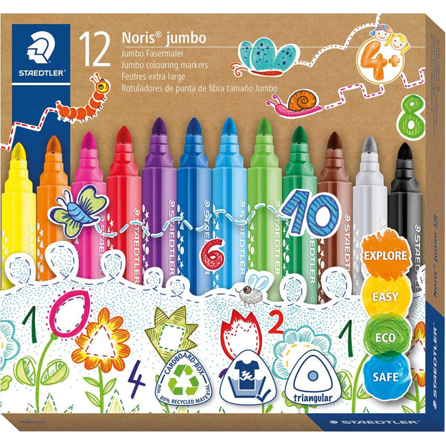 Staedtler - Felt-Stift Noris 328 Jumbo, 12 marqueurs