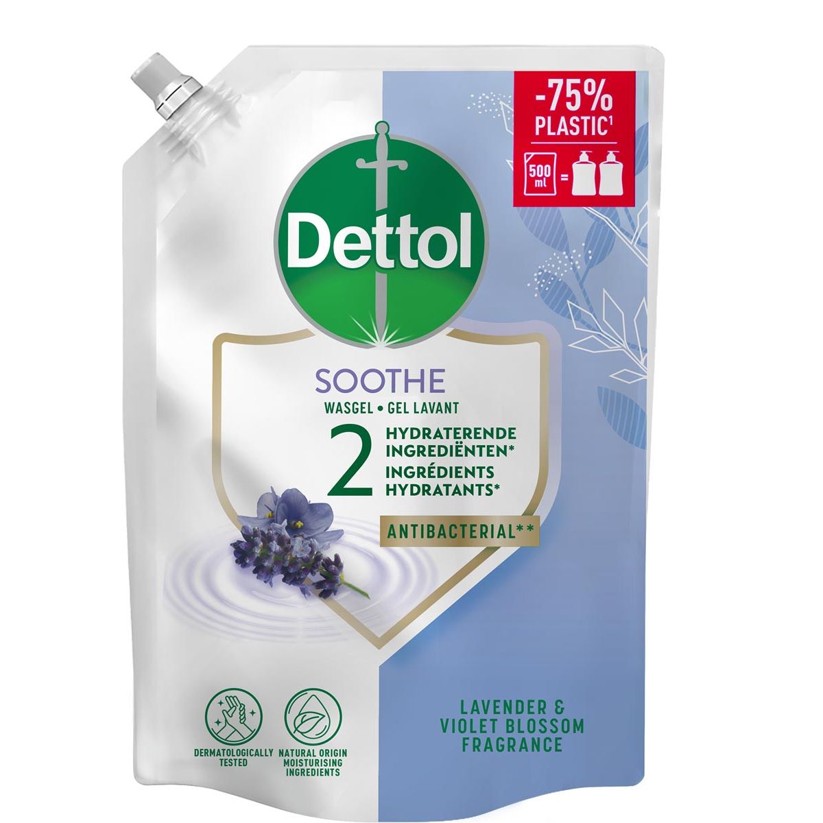 Dettol - Soothe hand soap, lavender and violet blossom, 500 ml refill
