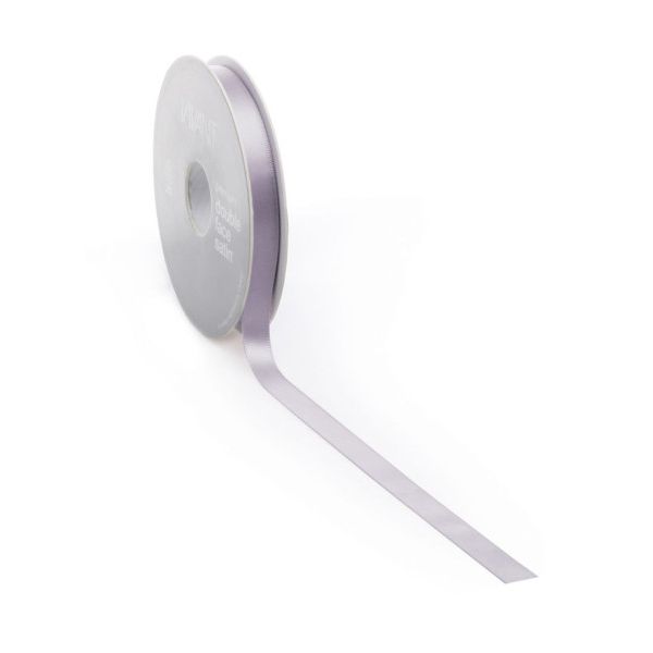 Ruban satin PREMIUM Double face 6mm x 50 mètres lavande