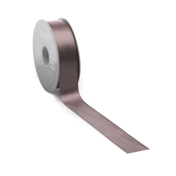 Cinta de raso PREMIUM Doble cara 25mm x 25 metros rosa oscuro