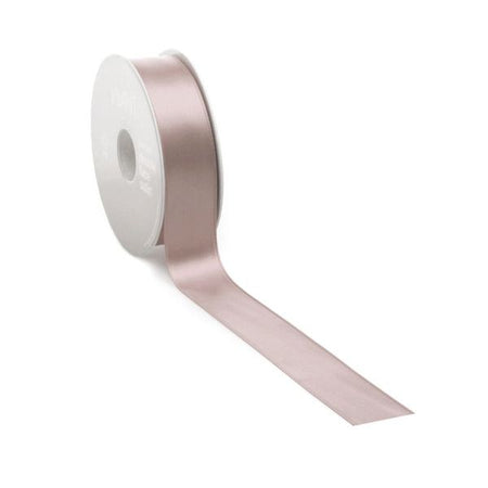 Satijnlint PREMIUM Double face 25mm x 25 meter nude / eggshell