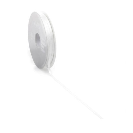 Satinband PREMIUM Double Face 10 mm x 25 Meter weiß
