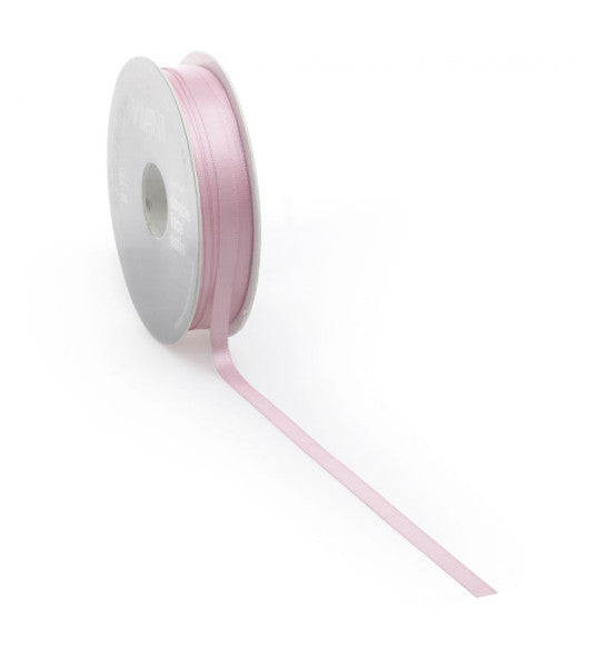 Satijnlint PREMIUM Double face 16mm x 25 meter marble rose