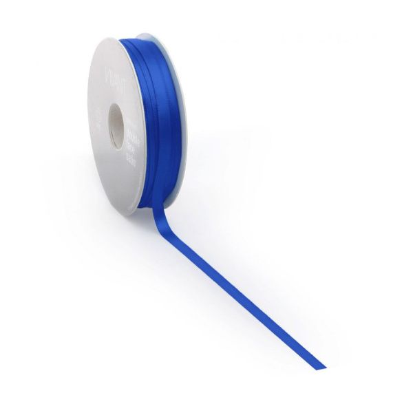Satin ribbon PREMIUM Double face 25mm x 25 meters blue