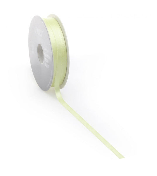 Satinband PREMIUM Double Face 10 mm x 25 Meter anis