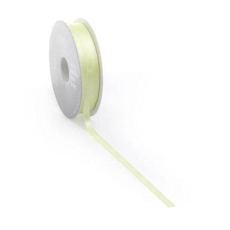 Satin ribbon PREMIUM Double face 10mm x 25 meters anis