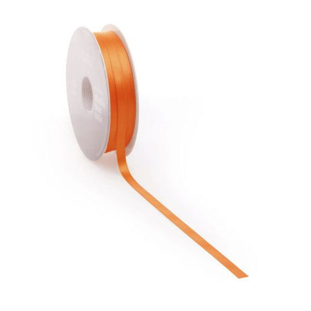 Satinband PREMIUM Double Face 6mm x 50 Meter orange